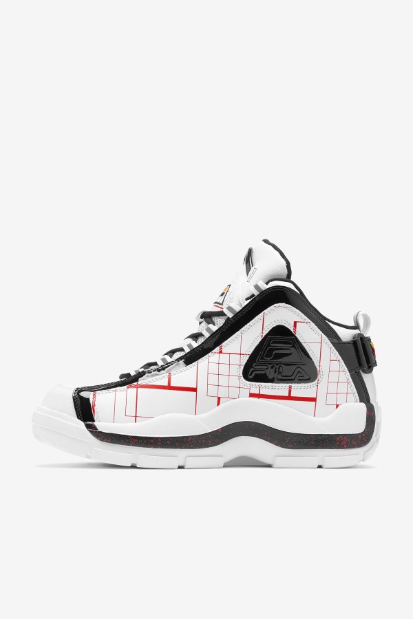 White/Black/Gold Men\'s Grant Hill 2 Fila Outlets