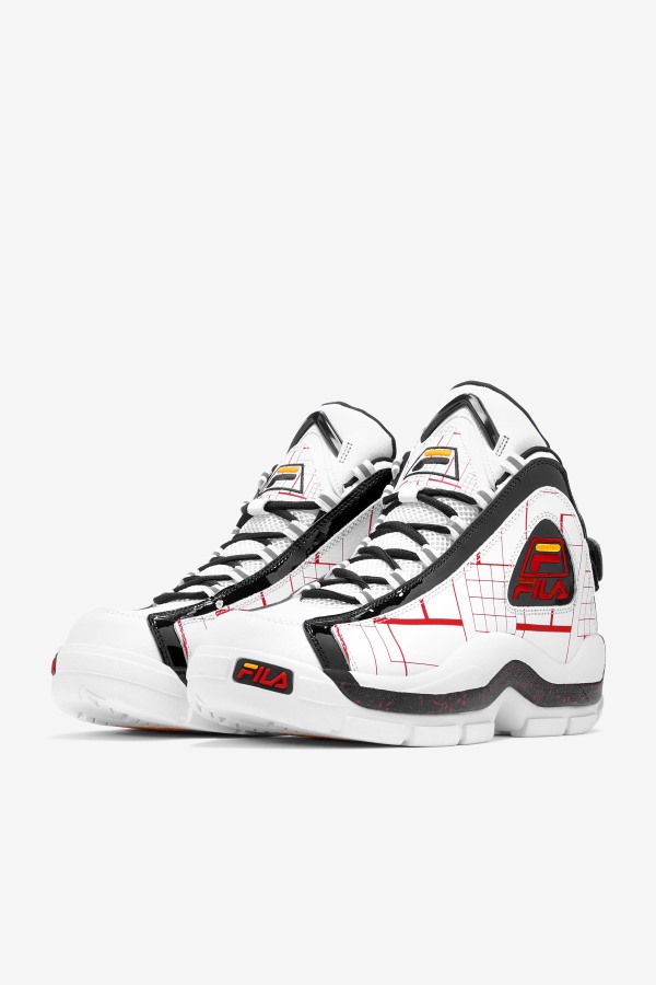 White/Black/Gold Men\'s Grant Hill 2 Fila Outlets