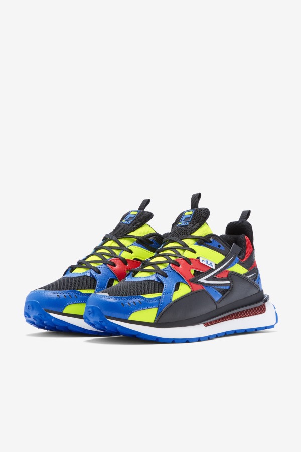 Men\'s Sandenal Black/Blue/Yellow Fila Outlets