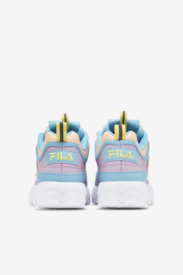 Blue/White/Orchid Fila Outlets Big Kids\' Disruptor 2 Premium
