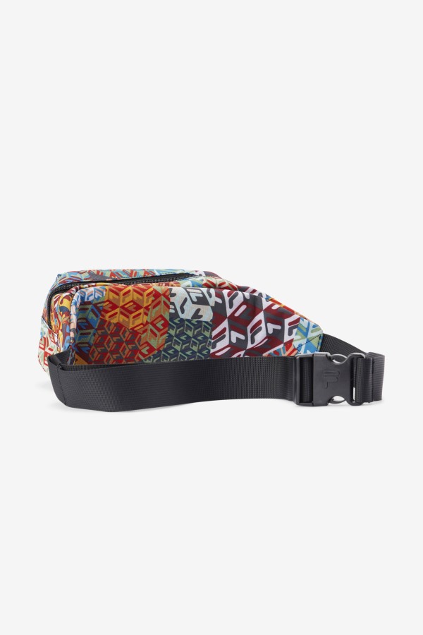 Fila Outlets Ocean/Yellow/White Jorina Patch Print Fanny Pack