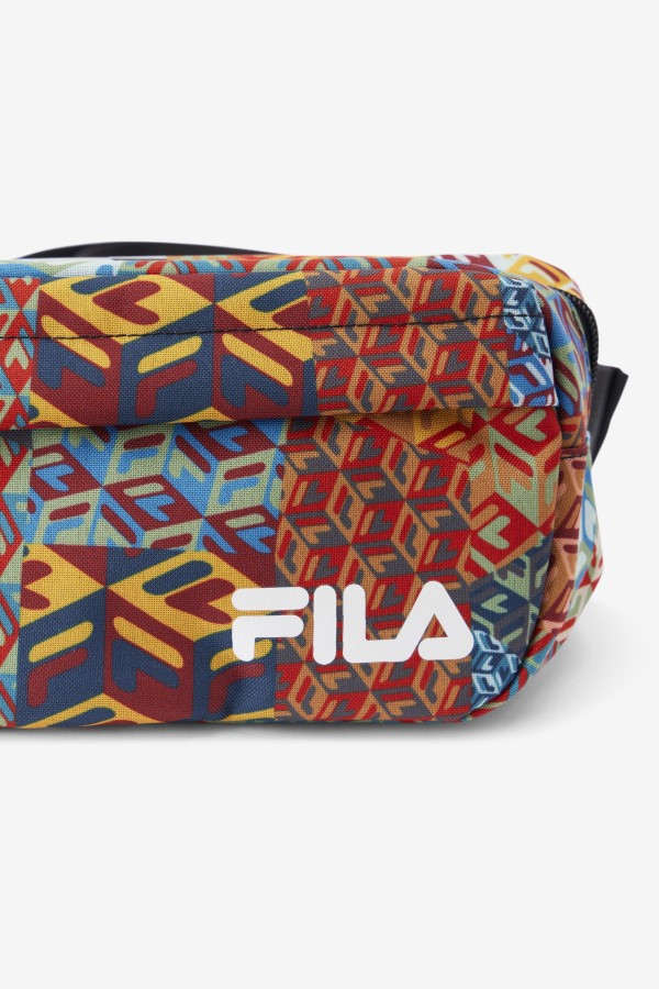 Fila Outlets Ocean/Yellow/White Jorina Patch Print Fanny Pack