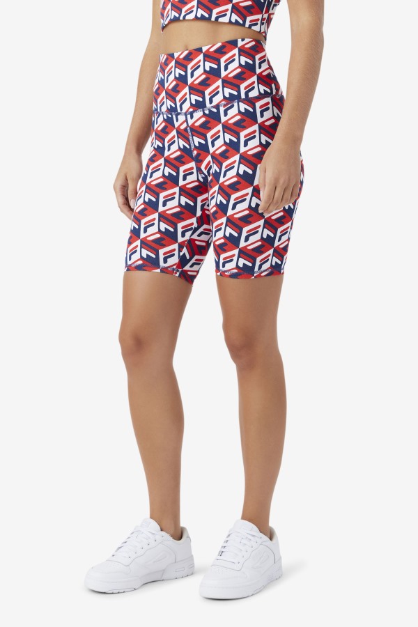 Fila Outlets Red/Navy/White Ainhoa Bike Short