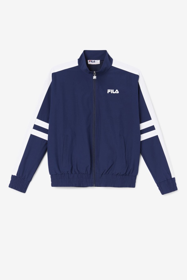 Navy/White Jovia Track Jacket Fila Outlets