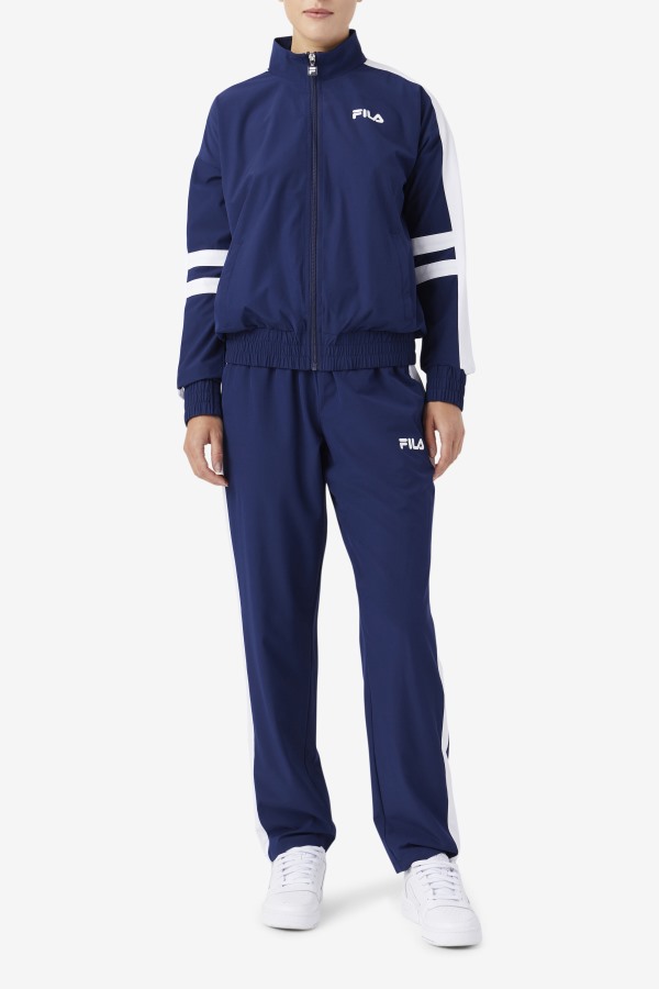 Navy/White Jovia Track Jacket Fila Outlets