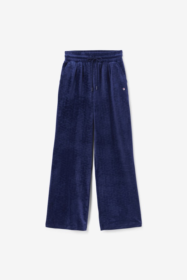 Devika Velour Track Pant Fila Outlets Navy