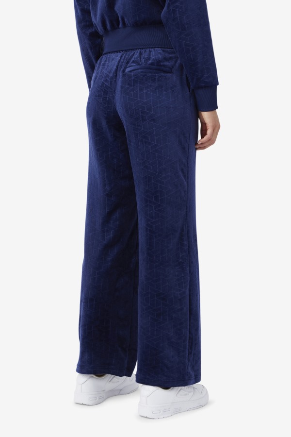 Devika Velour Track Pant Fila Outlets Navy