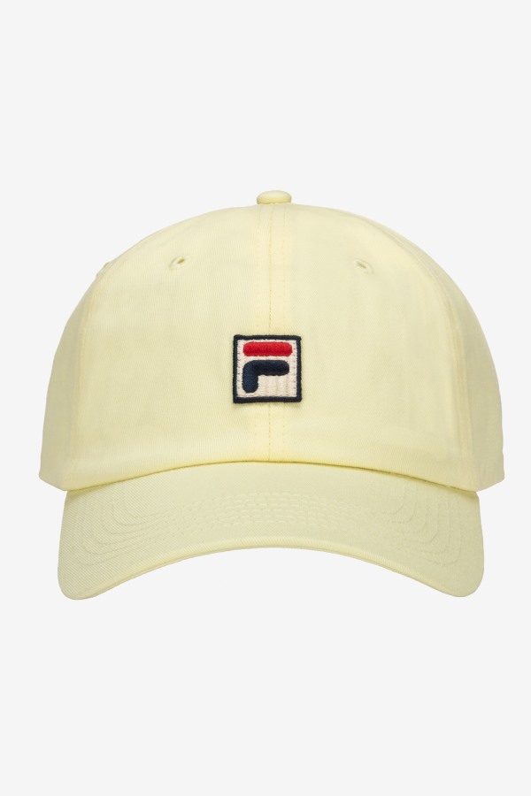 Fila Outlets Embroidered F-Box baseball Hat Tender Yellow