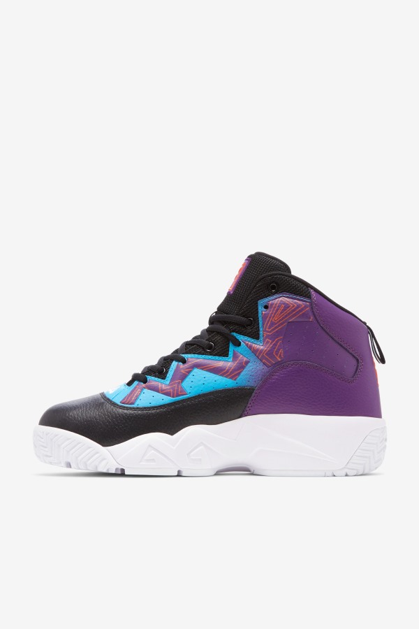 Black/White/Purple Men\'s MB Fila Outlets