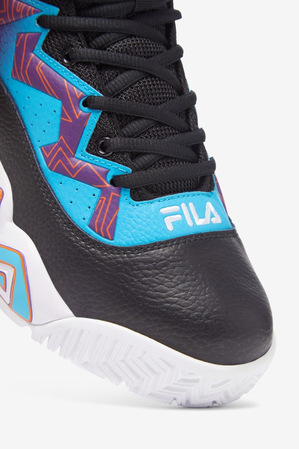 Black/White/Purple Men\'s MB Fila Outlets
