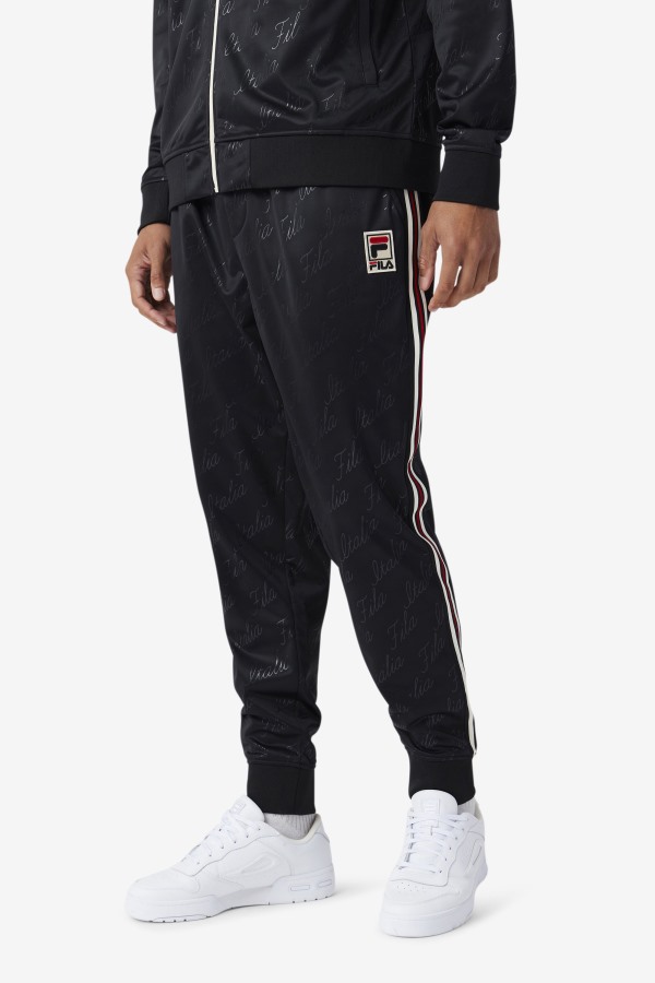 Ridd Track Pant Fila Outlets Black/Gardenia/Yellow