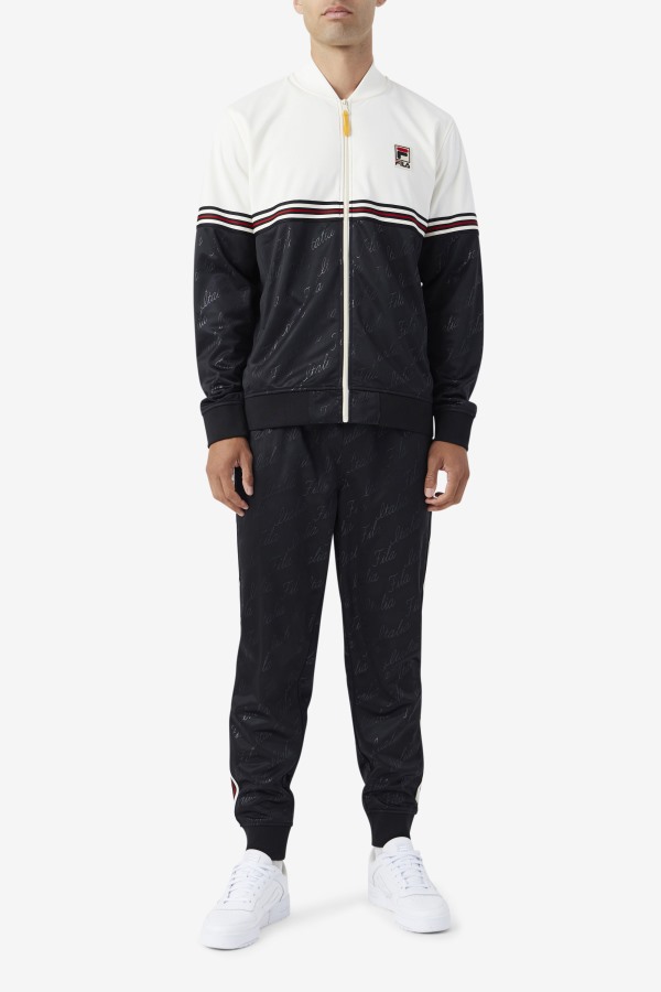 Ridd Track Pant Fila Outlets Black/Gardenia/Yellow