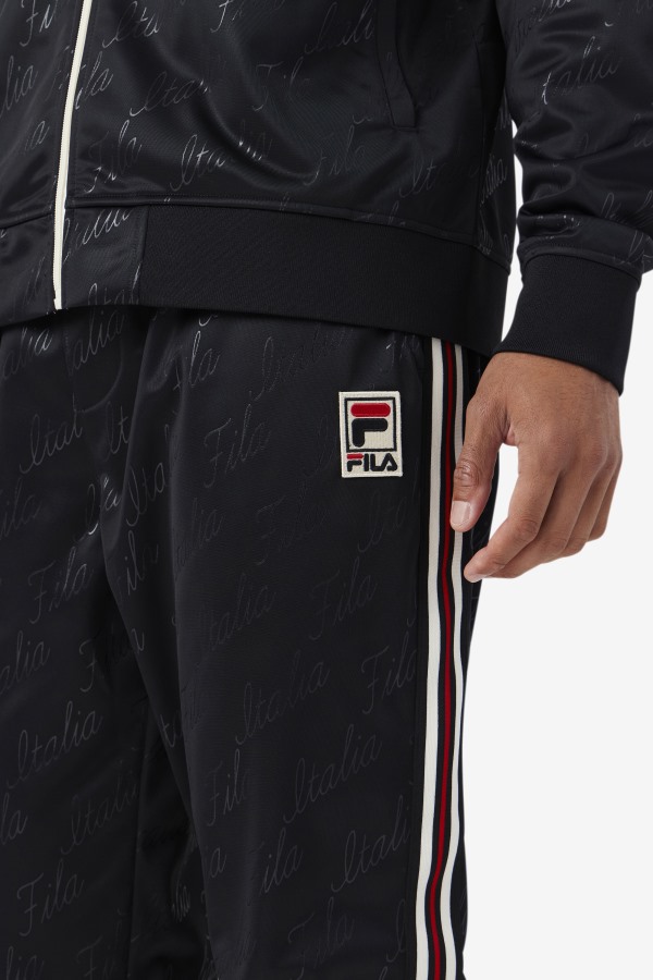 Ridd Track Pant Fila Outlets Black/Gardenia/Yellow
