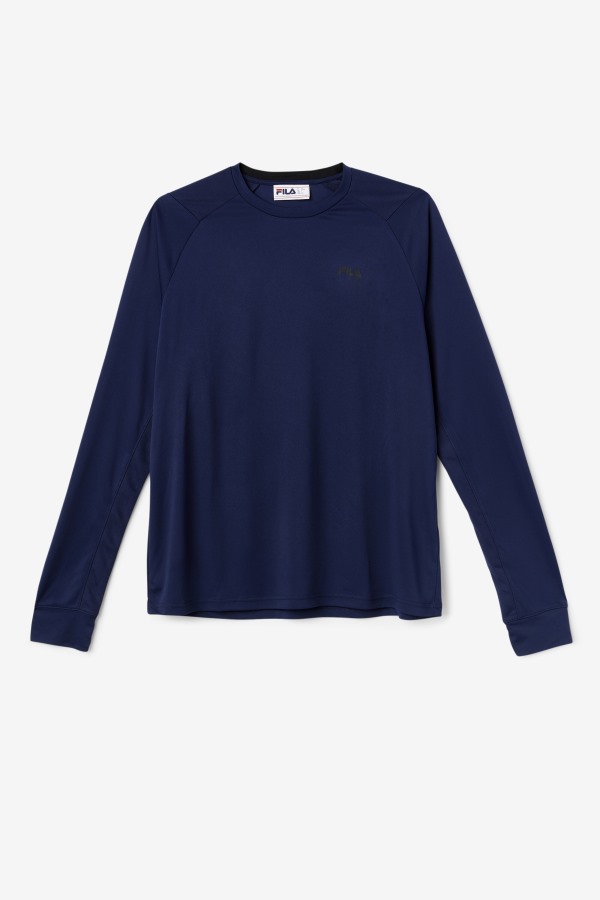 Peacoat/Black Jazam Long Sleeve Crew Fila Outlets