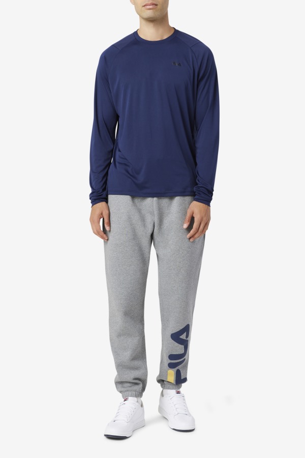Peacoat/Black Jazam Long Sleeve Crew Fila Outlets