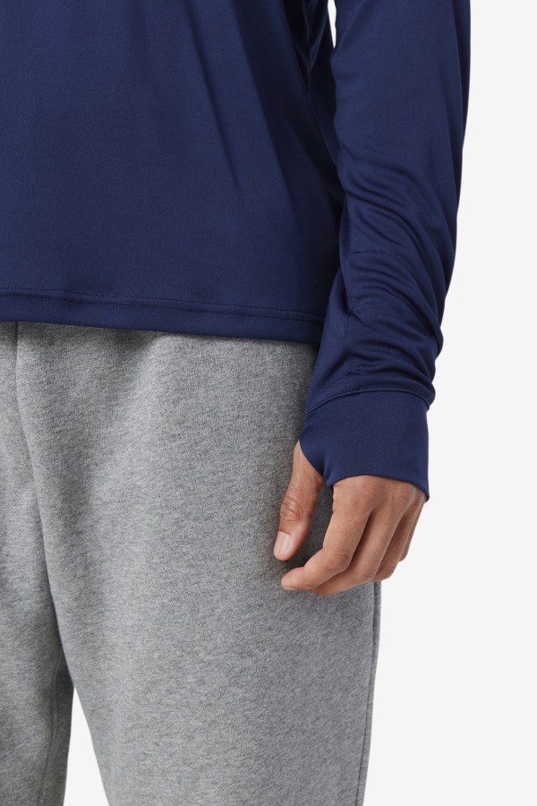 Peacoat/Black Jazam Long Sleeve Crew Fila Outlets