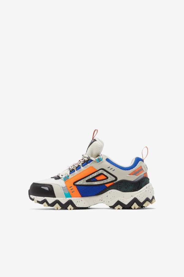 Big Kids\' Oakmont Tr Turtledove/Black/Gardenia Fila Outlets