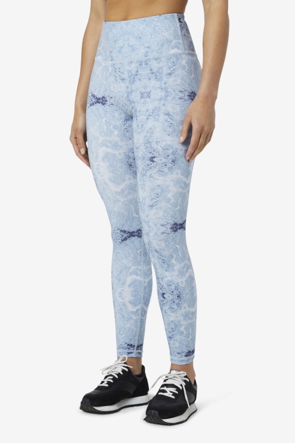 Blue Fog Print Forza Sleek 7/8 Leggings Fila Outlets