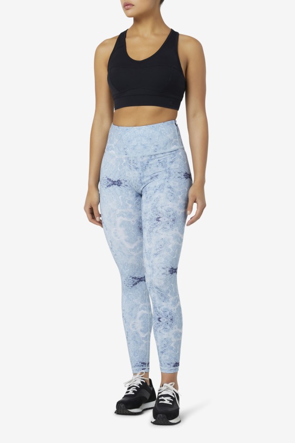 Blue Fog Print Forza Sleek 7/8 Leggings Fila Outlets