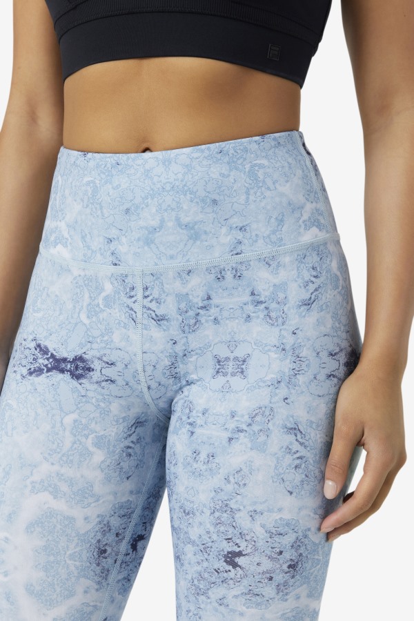 Blue Fog Print Forza Sleek 7/8 Leggings Fila Outlets