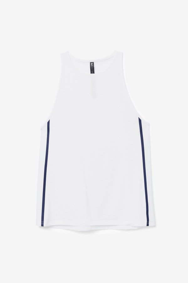 Fila Outlets White/White Heather/Black Fi-Lux Loose Tank Top