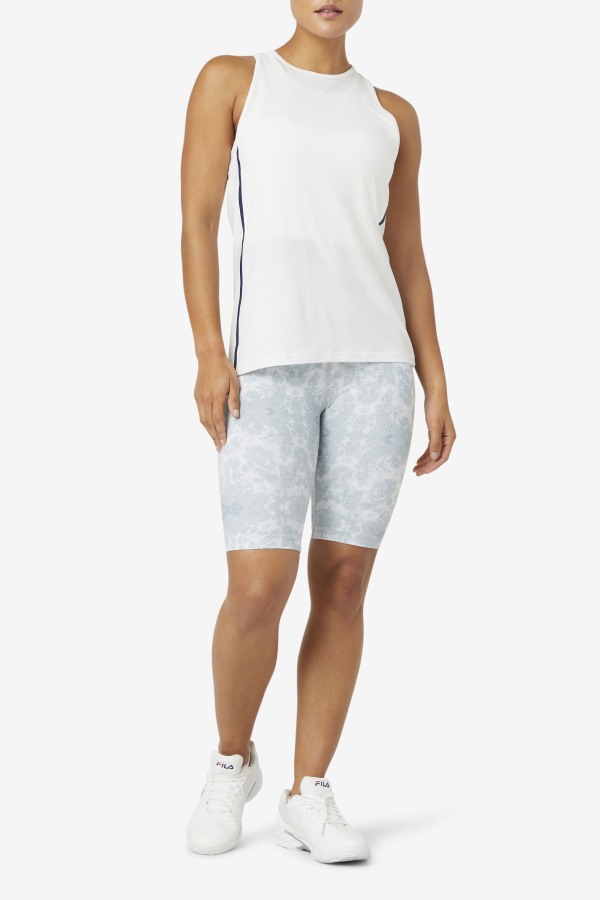 Fila Outlets White/White Heather/Black Fi-Lux Loose Tank Top