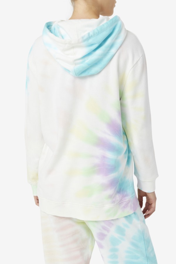 Fila Outlets Double Cream Tie Dye Aerolynn Tie Dye Hoodie