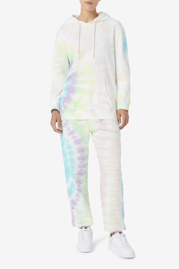 Fila Outlets Double Cream Tie Dye Aerolynn Tie Dye Hoodie