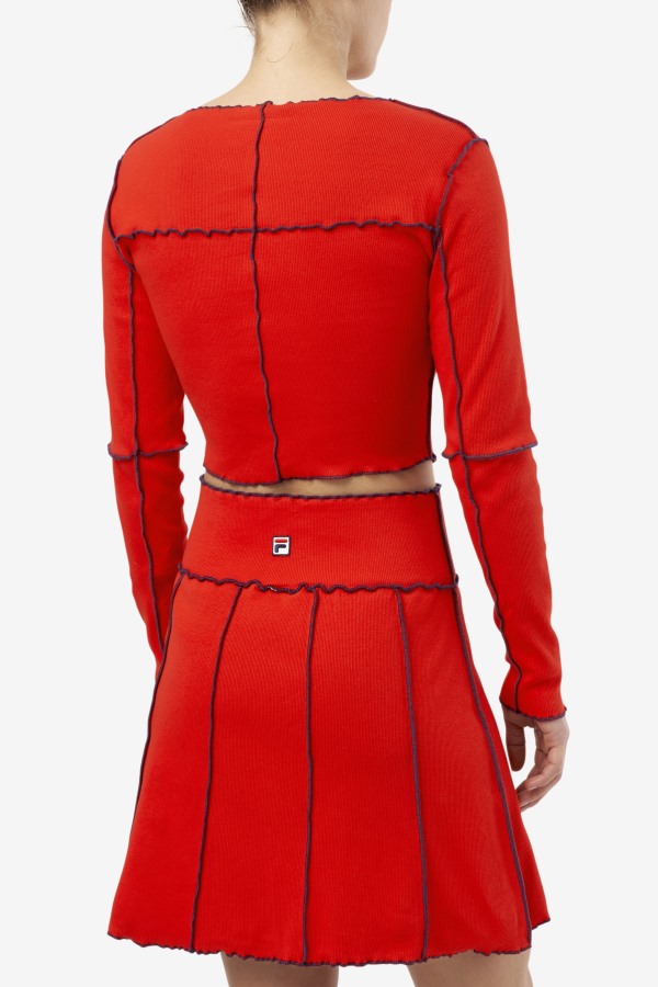Fila Outlets Red Brooklynn Top