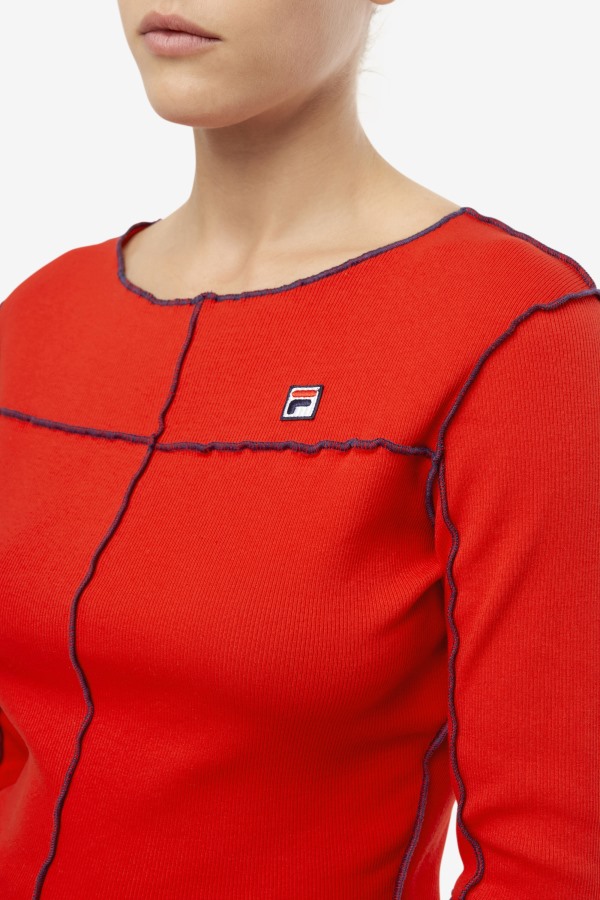 Fila Outlets Red Brooklynn Top