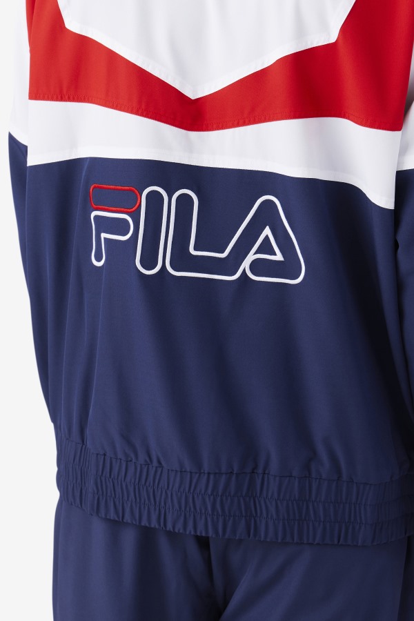 Fila Outlets Navy/White/Red Amar Track Jacket