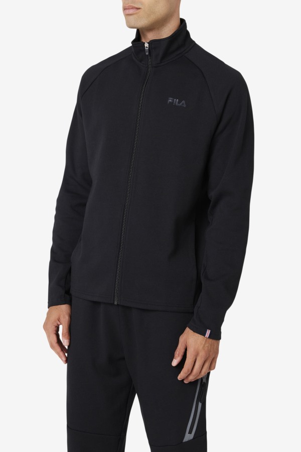 Black Fila Outlets Commuter Track Jacket