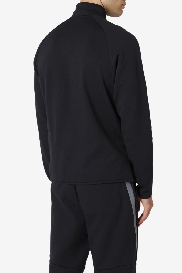 Black Fila Outlets Commuter Track Jacket