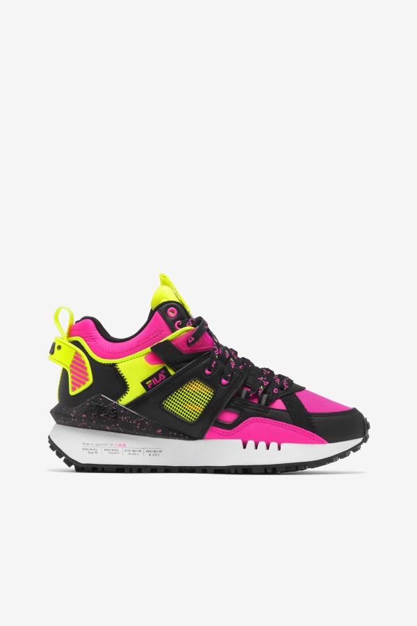 Black/White/Pink Glow Women's Spectra Fila Outlets
