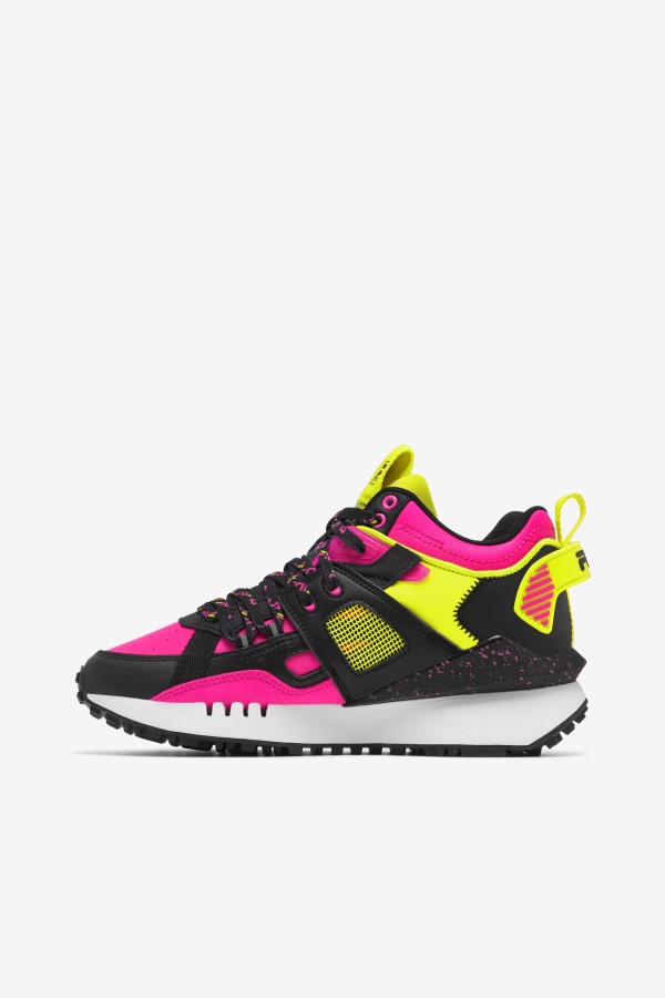 Black/White/Pink Glow Women\'s Spectra Fila Outlets