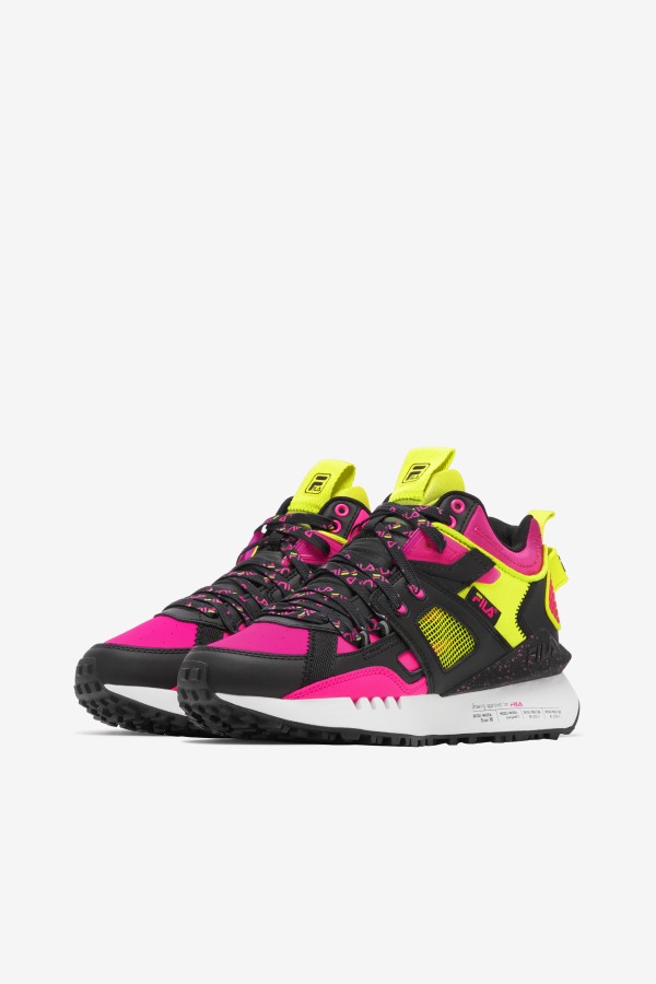 Black/White/Pink Glow Women\'s Spectra Fila Outlets