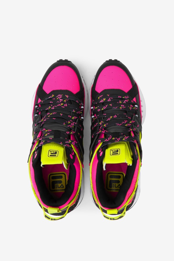 Black/White/Pink Glow Women\'s Spectra Fila Outlets
