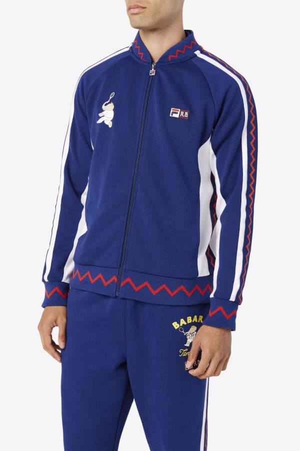 Fila x RB Babar Iggy Jacket Fila Outlets Beacon Blue/White