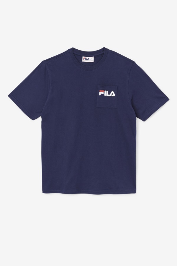 Peacoat Fila Outlets Curtis Pocket Tee