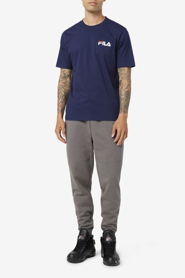 Peacoat Fila Outlets Curtis Pocket Tee