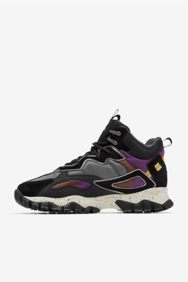 Fila Outlets Men\'s Ray Tracer Tr 2 Mid Black/Purple/Pelican
