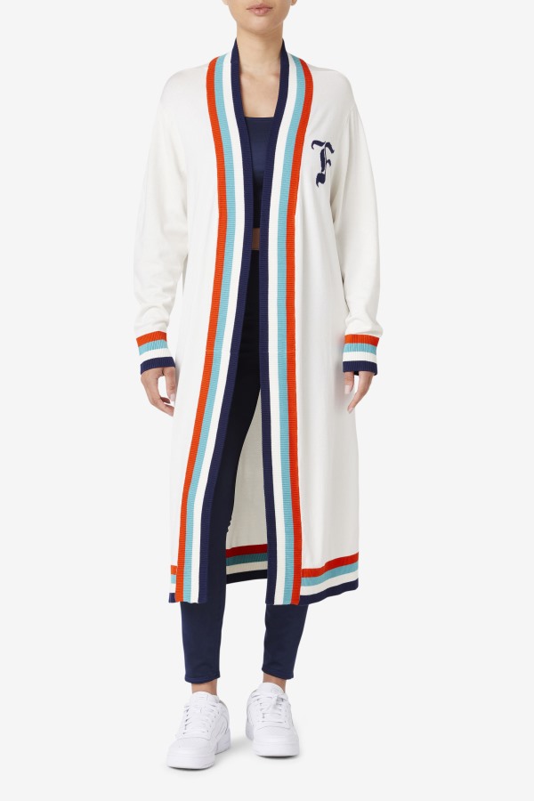 Fila Outlets Angelina Maxi Cardigan Tofu