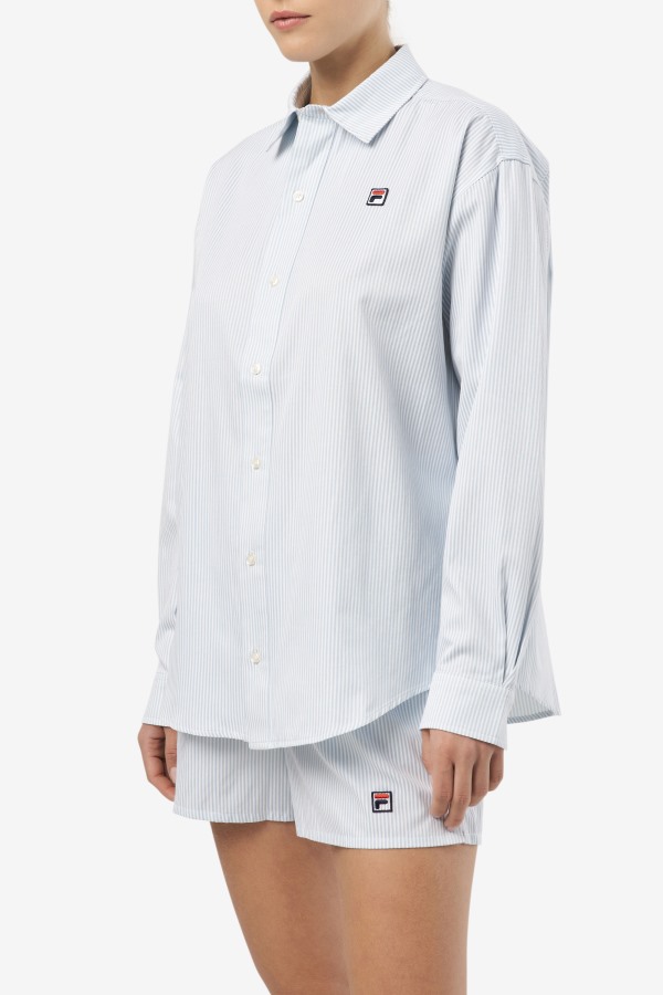Ariella Dress Shirt Blue/White Fila Outlets