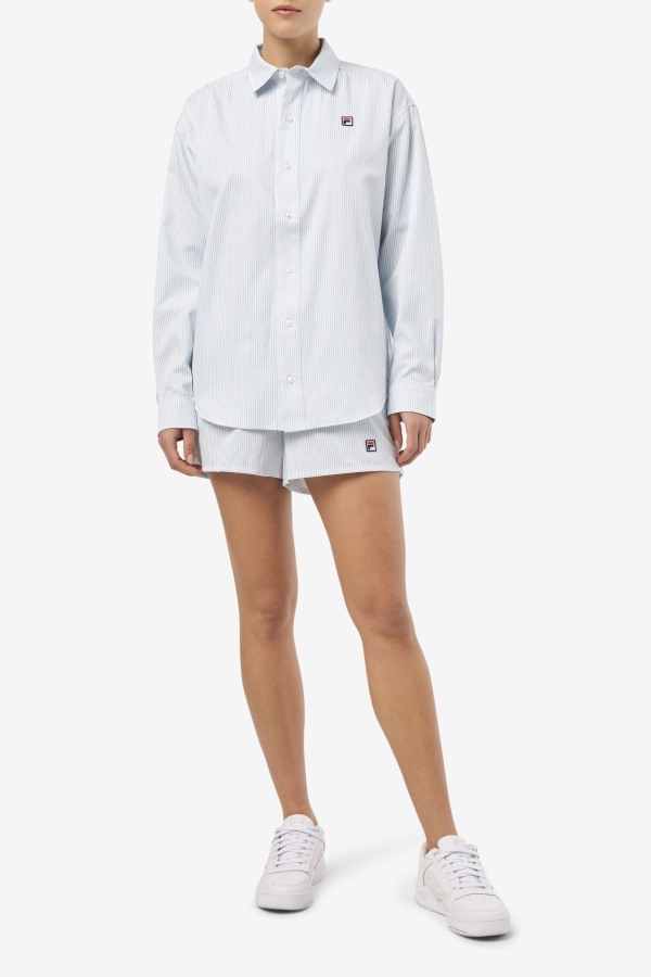 Ariella Dress Shirt Blue/White Fila Outlets