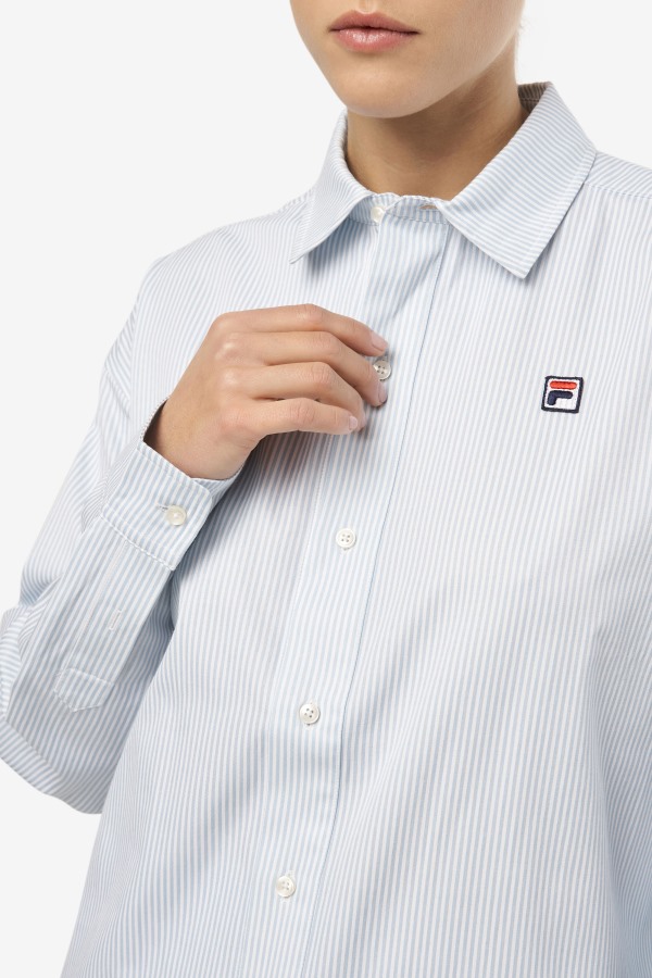Ariella Dress Shirt Blue/White Fila Outlets