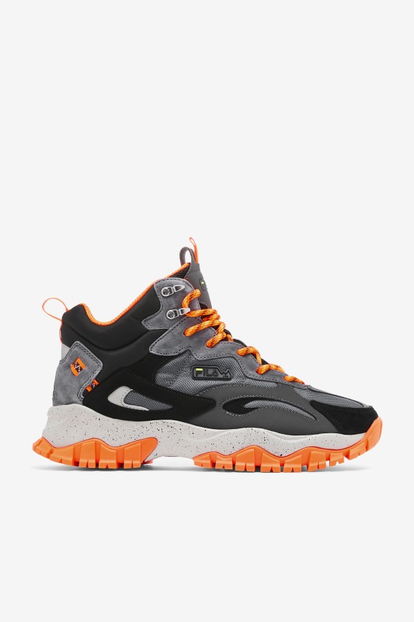 Men's Ray Tracer TR 2 Mid Fila Outlets Castlerock/Black/Orange