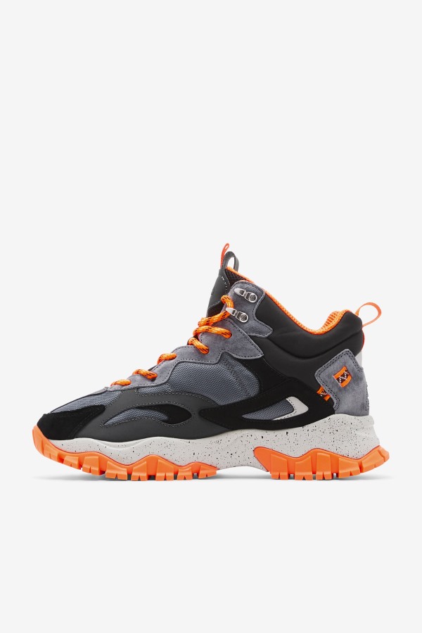 Men\'s Ray Tracer TR 2 Mid Fila Outlets Castlerock/Black/Orange