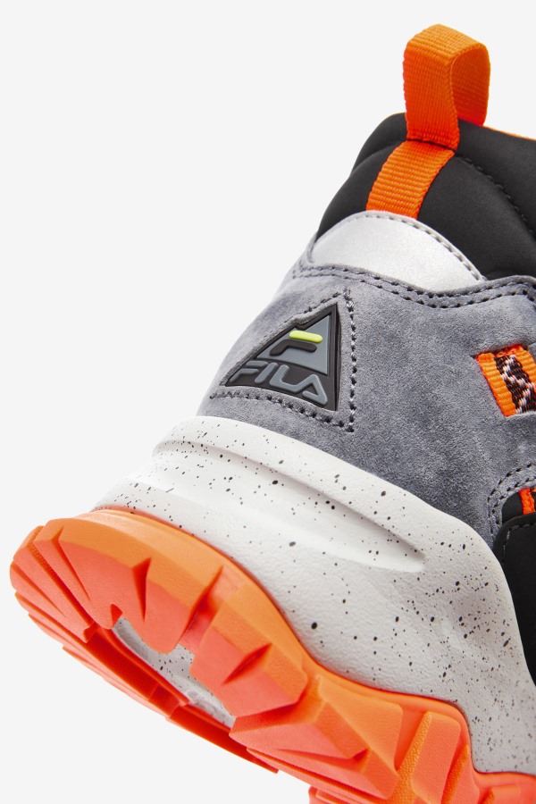 Men\'s Ray Tracer TR 2 Mid Fila Outlets Castlerock/Black/Orange