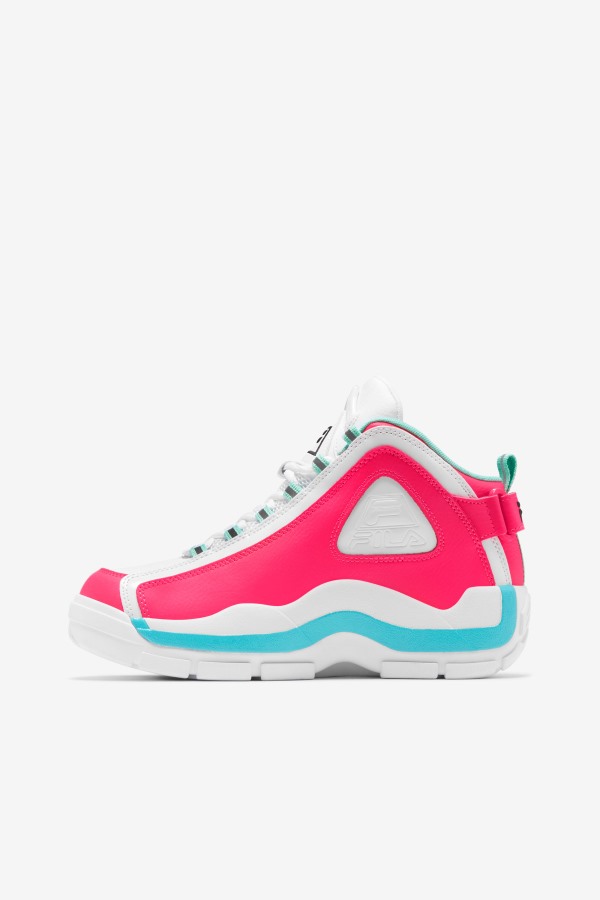 Women\'s Grant Hill 2 White/Diva Pink/Blue Fila Outlets