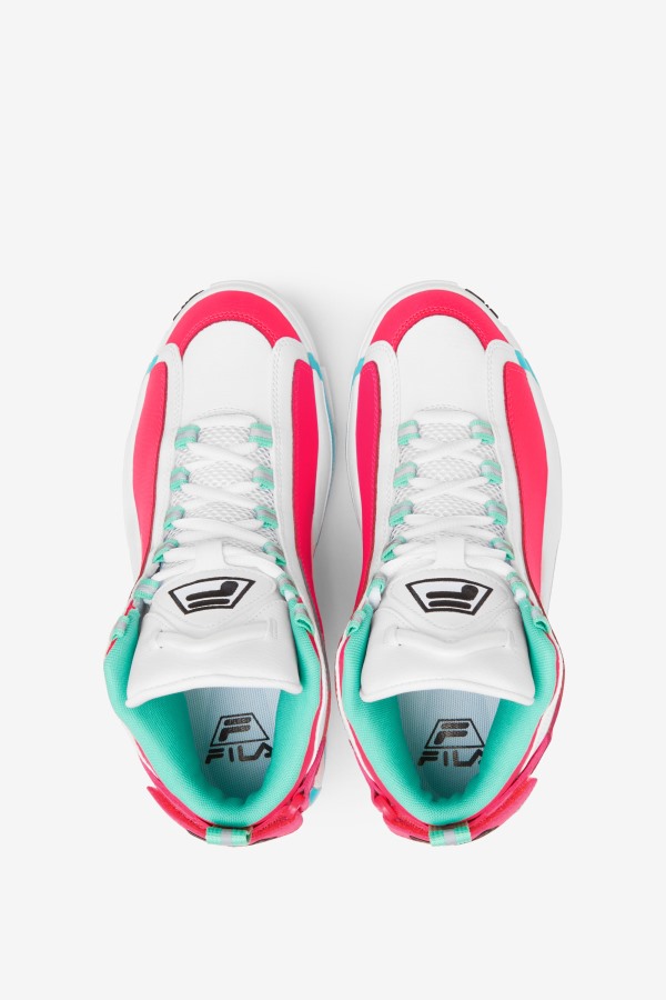 Women\'s Grant Hill 2 White/Diva Pink/Blue Fila Outlets